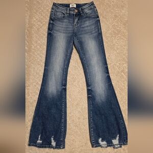 Youth BKE Dark Blue Flare Jeans